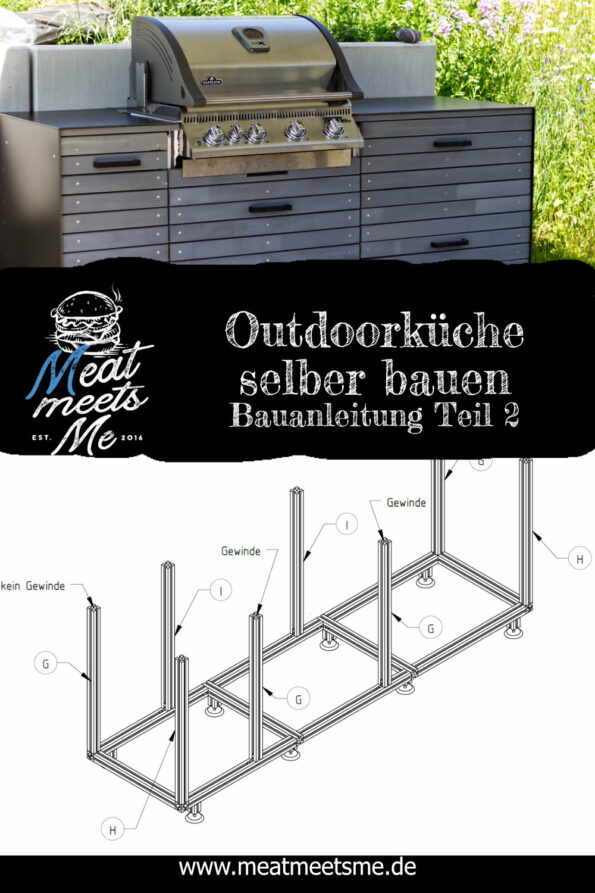 Outdoorküche selber bauen - mittlerer Rahmen